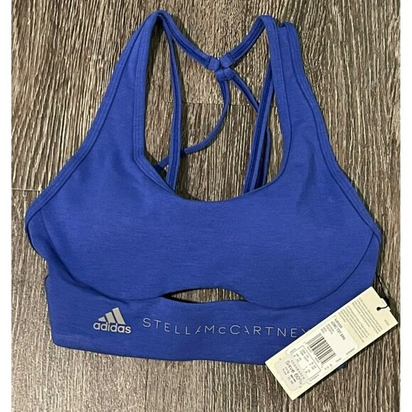 Adidas by Stella McCartney Size XS True Strength Medium Support Sports Bra NWT - Picture 3 of 7